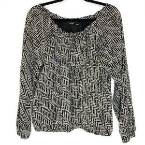 a.n.a. A New Approach Blouse with scoop neckline